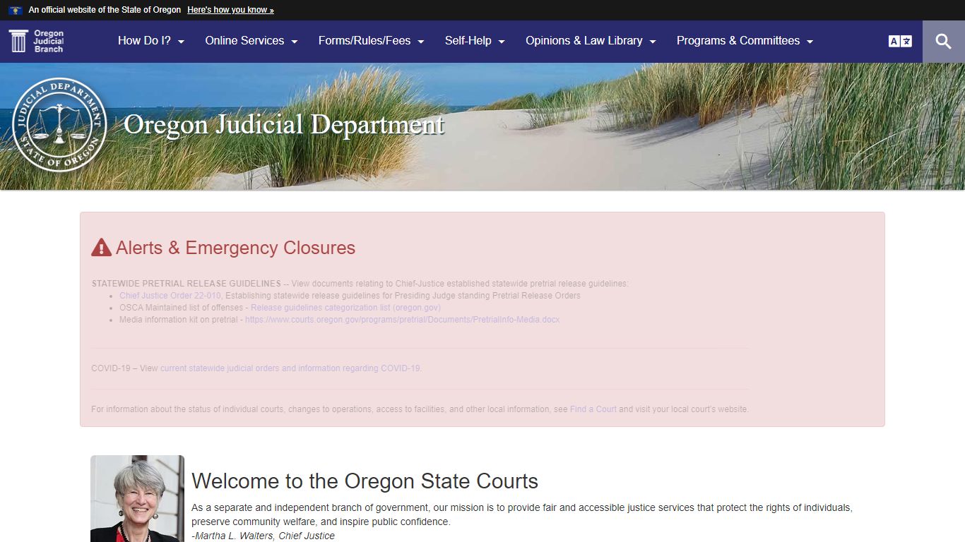 Oregon Judicial Department – Online Records Search